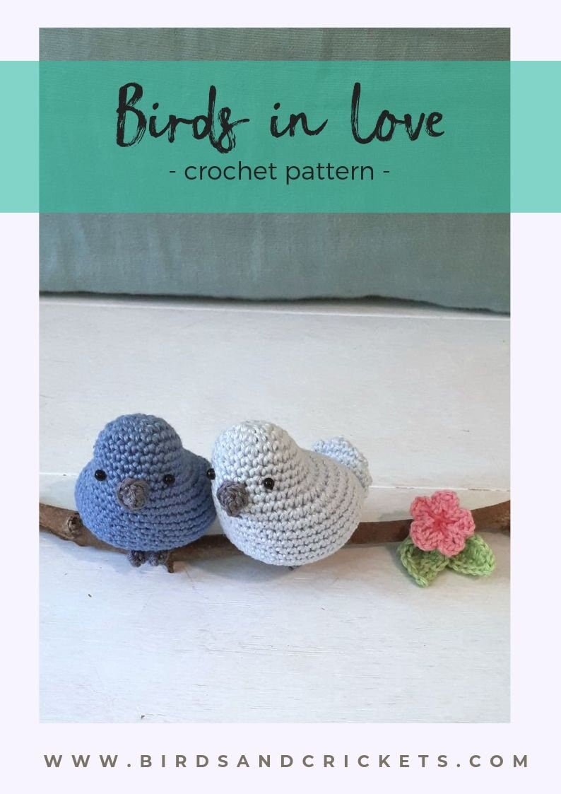 Birds in love crochet pattern - Crochet on a tree