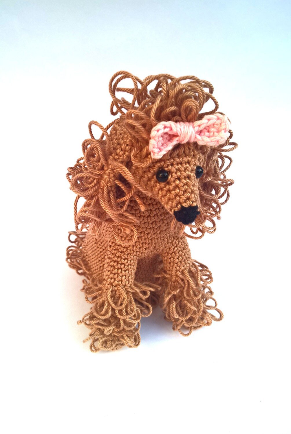 Crochet poodle stuffed toy - Crochet on a tree