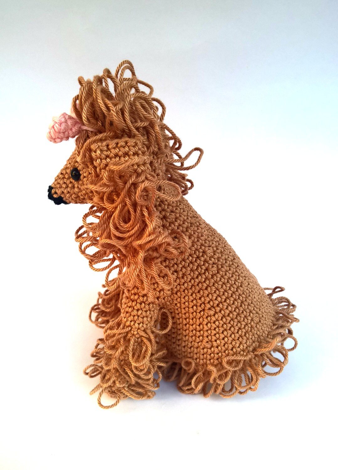 Crochet poodle stuffed toy - Crochet on a tree