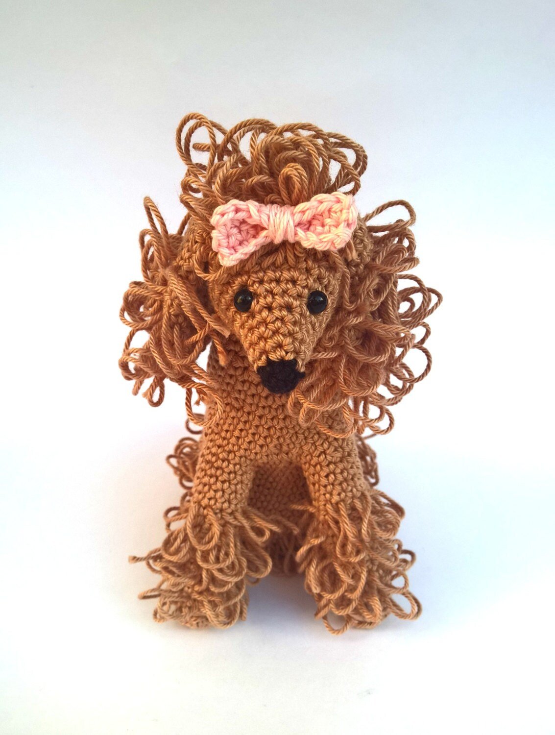 Crochet poodle stuffed toy - Crochet on a tree