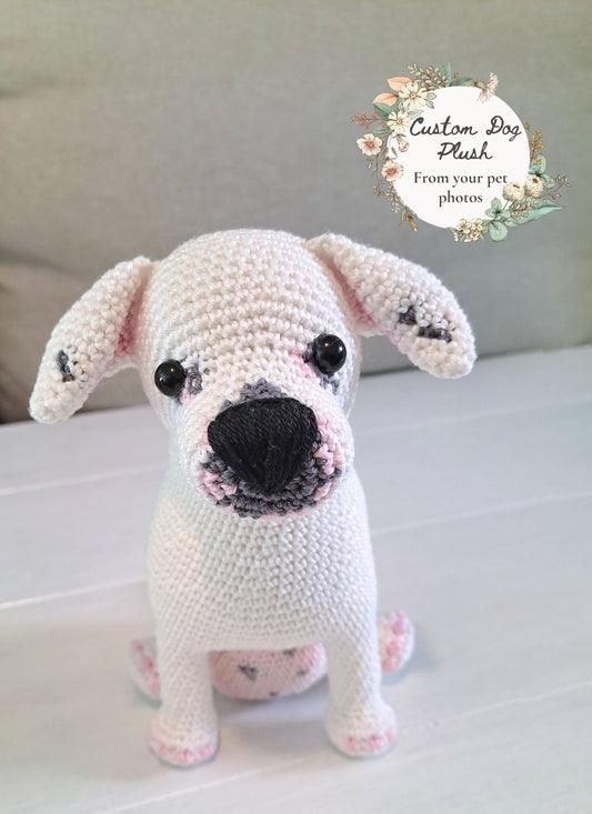 Custom pet plush, handmade personalized pet replica - Crochet on a tree