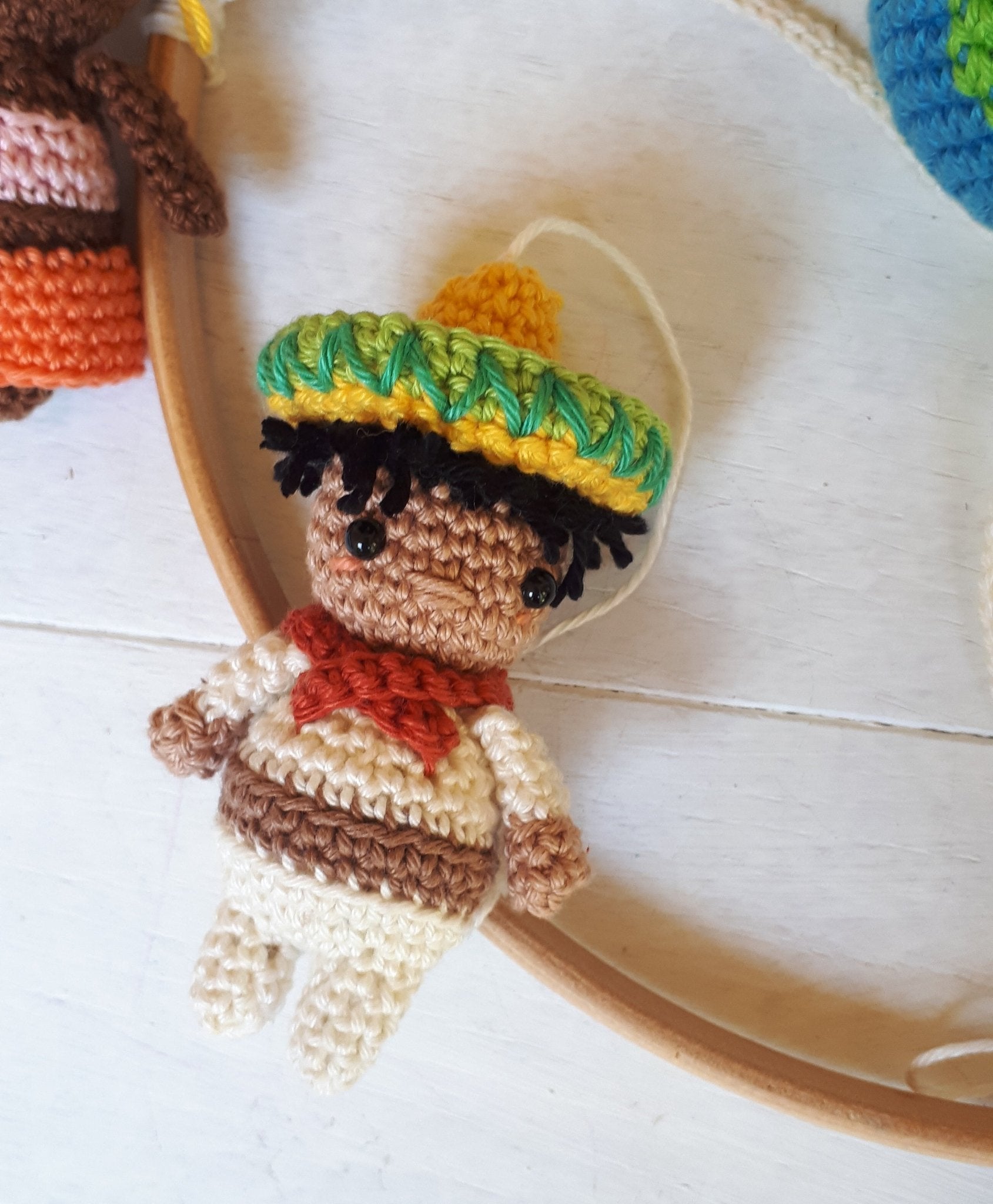 It's a small world baby mobile crochet pattern - Crochet on a tree