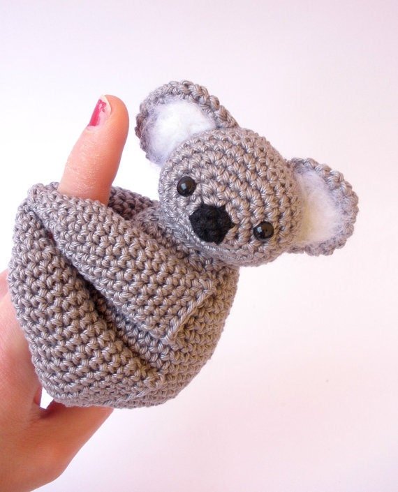 Koala bear crochet stuffed toy - Crochet on a tree