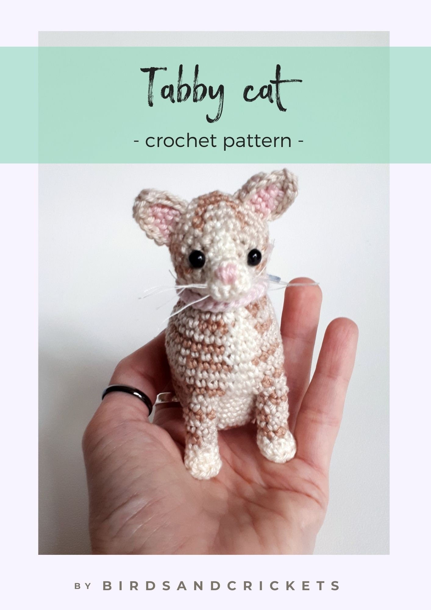 Tabby cat crochet pattern - Crochet on a tree