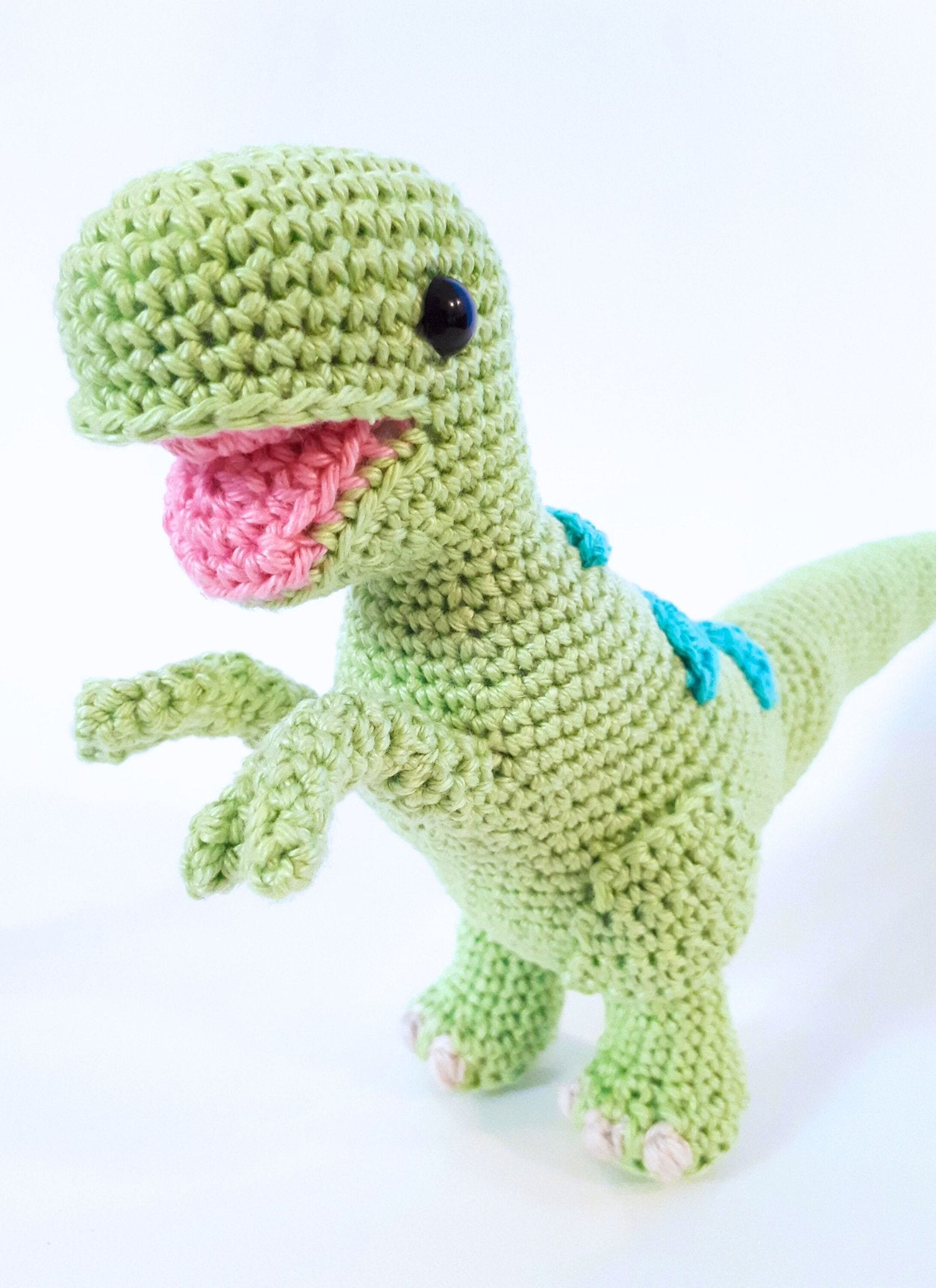 Theo the T - Rex stuffed plush toy - Crochet on a tree