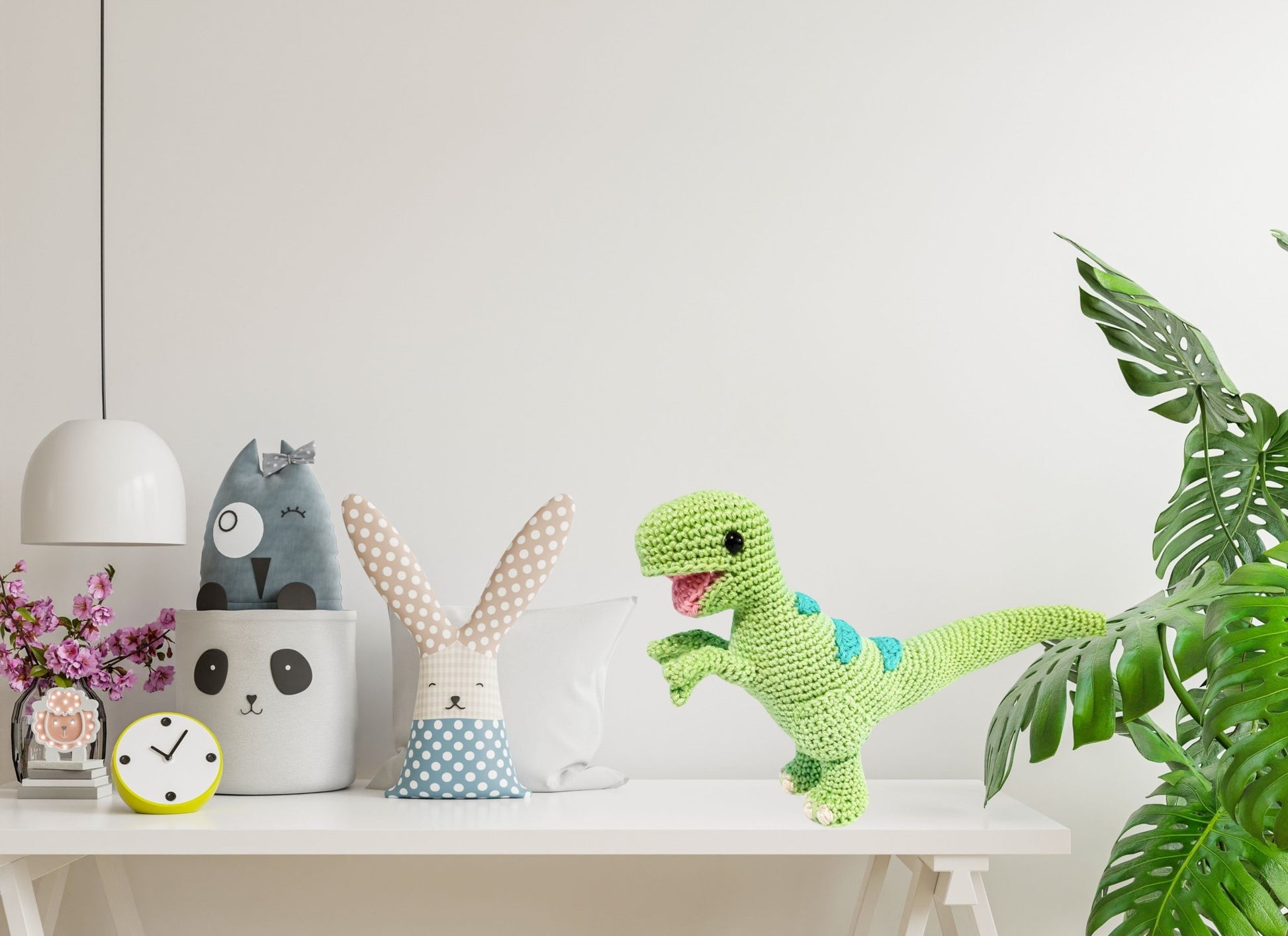 Theo the T - Rex stuffed plush toy - Crochet on a tree