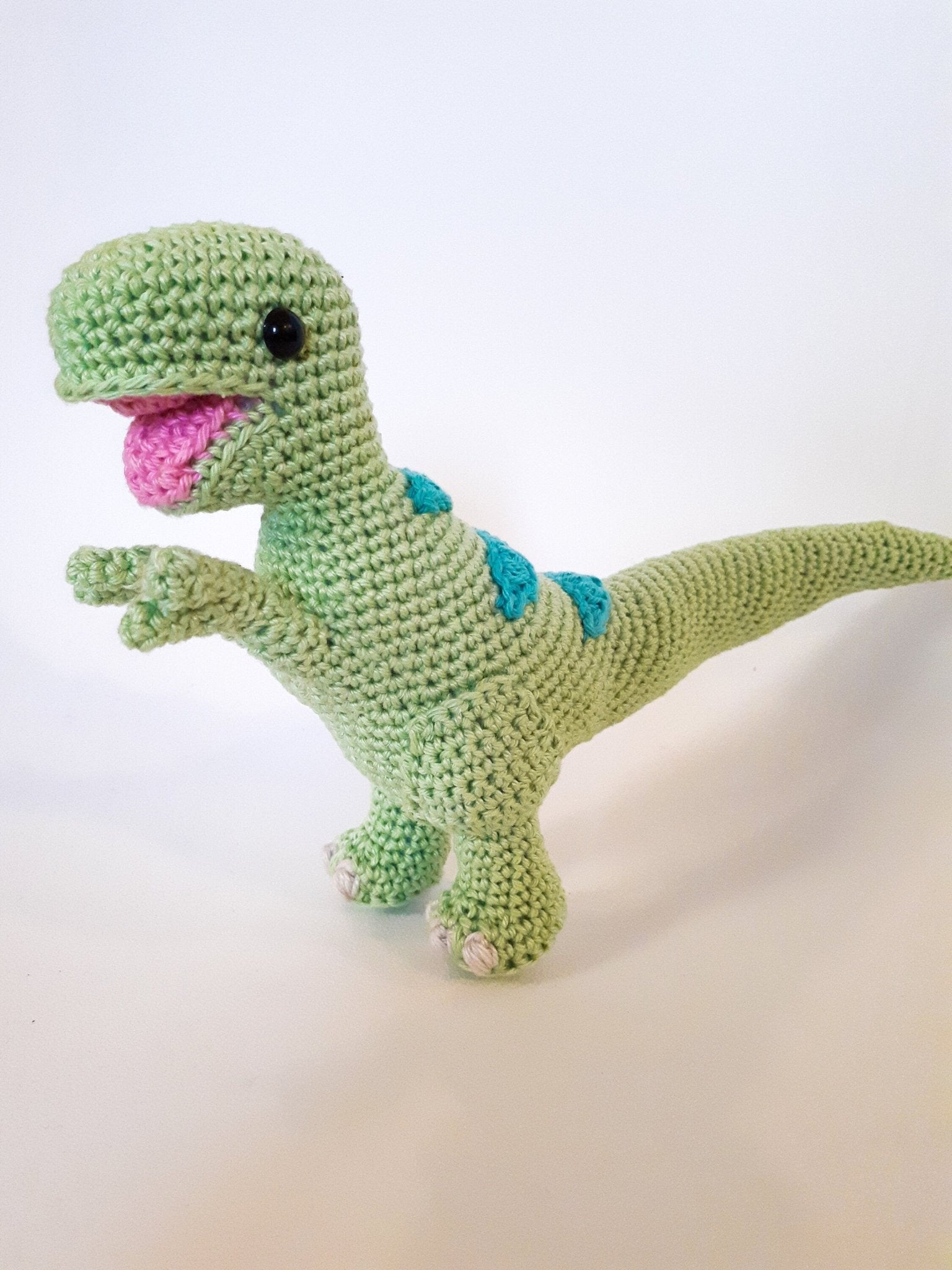 Theo the T - Rex stuffed plush toy - Crochet on a tree