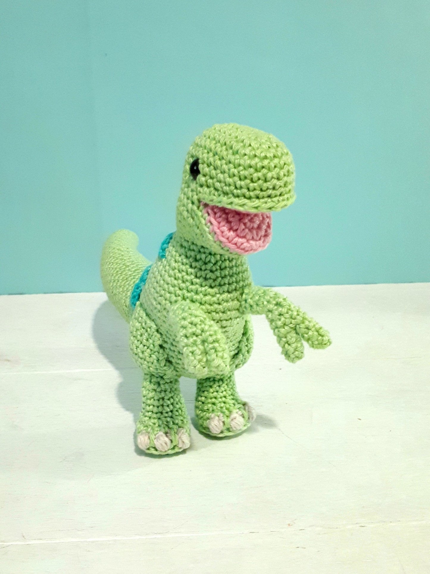 Theo the T - Rex stuffed plush toy - Crochet on a tree