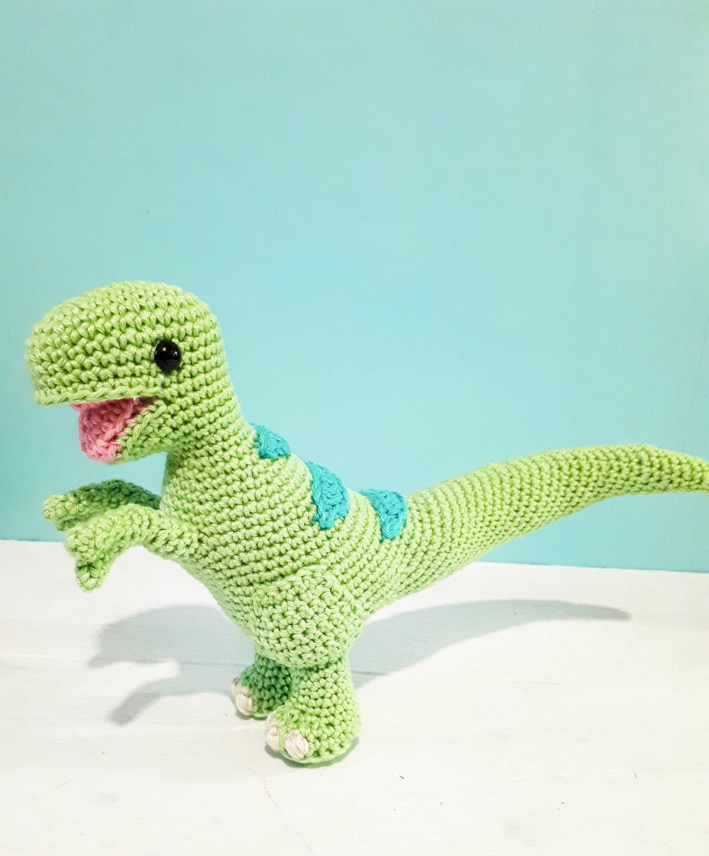 Theo the T - Rex stuffed plush toy - Crochet on a tree