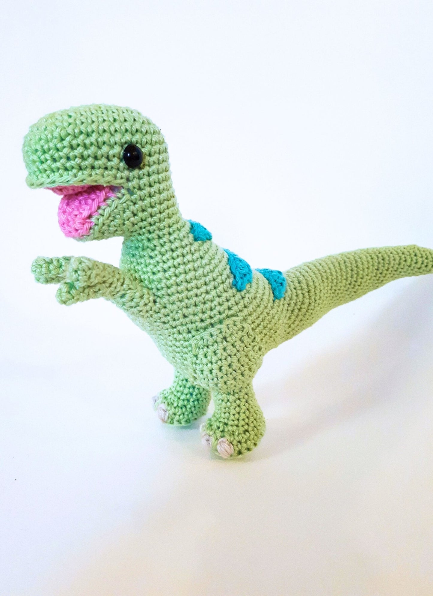 Theo the T - Rex stuffed plush toy - Crochet on a tree